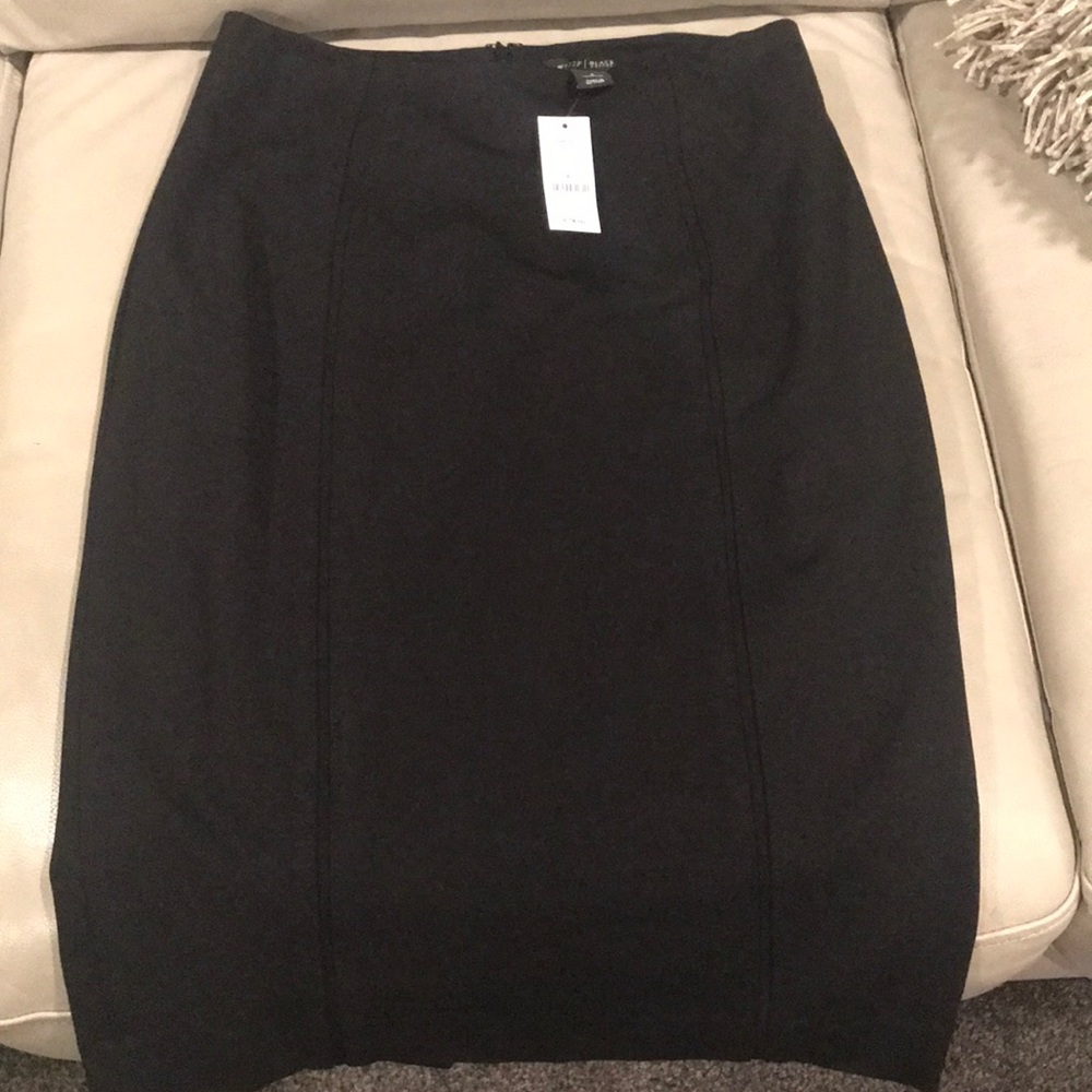 Black pencil skirt